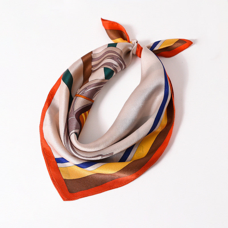 Delicate Pattern Silk Scarf