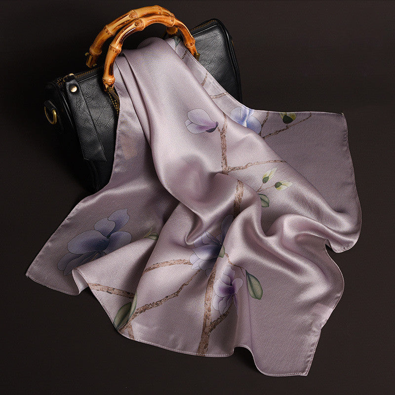 Delicate Pattern Silk Scarf