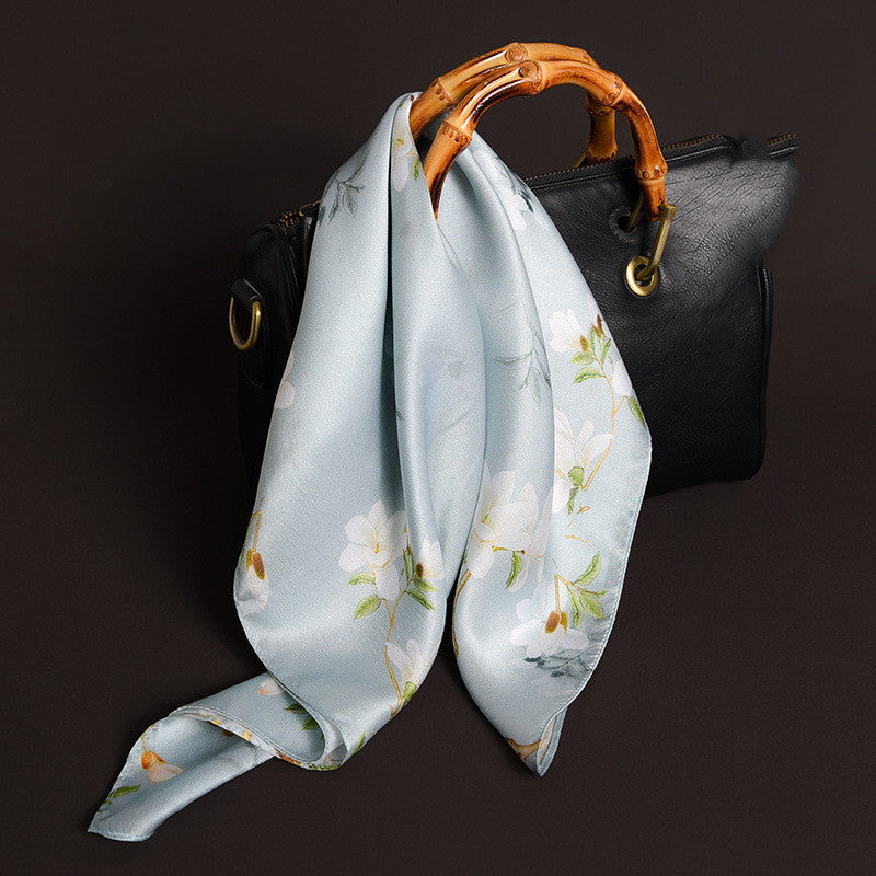 Delicate Pattern Silk Scarf