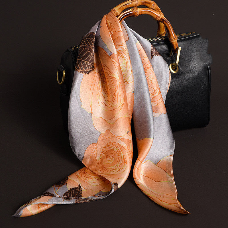 Delicate Pattern Silk Scarf