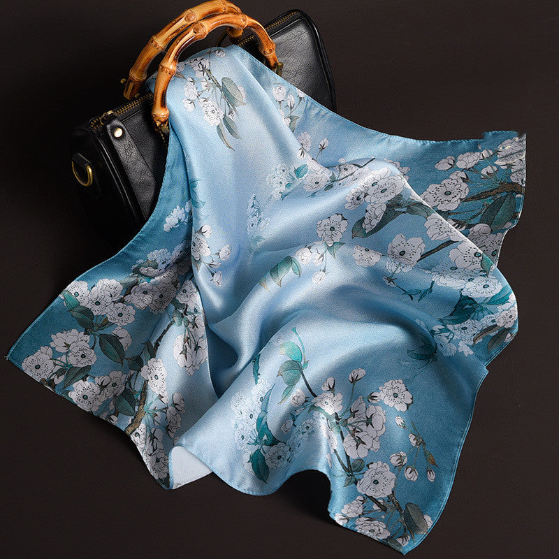 Delicate Pattern Silk Scarf
