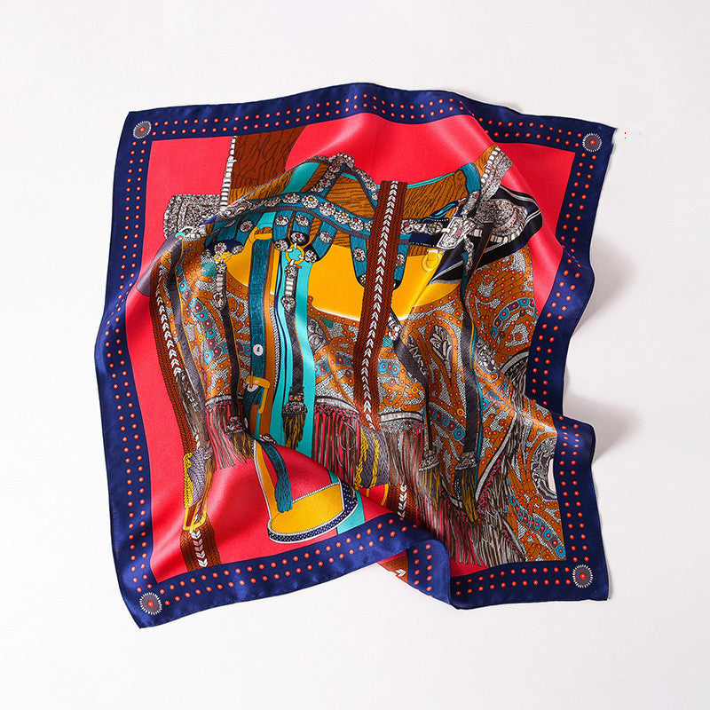 Delicate Pattern Silk Scarf