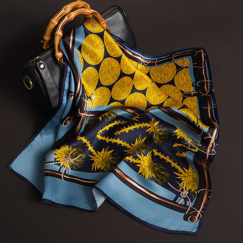 Delicate Pattern Silk Scarf