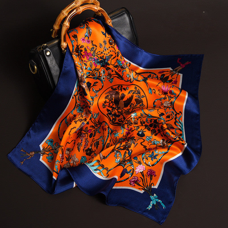 Delicate Pattern Silk Scarf