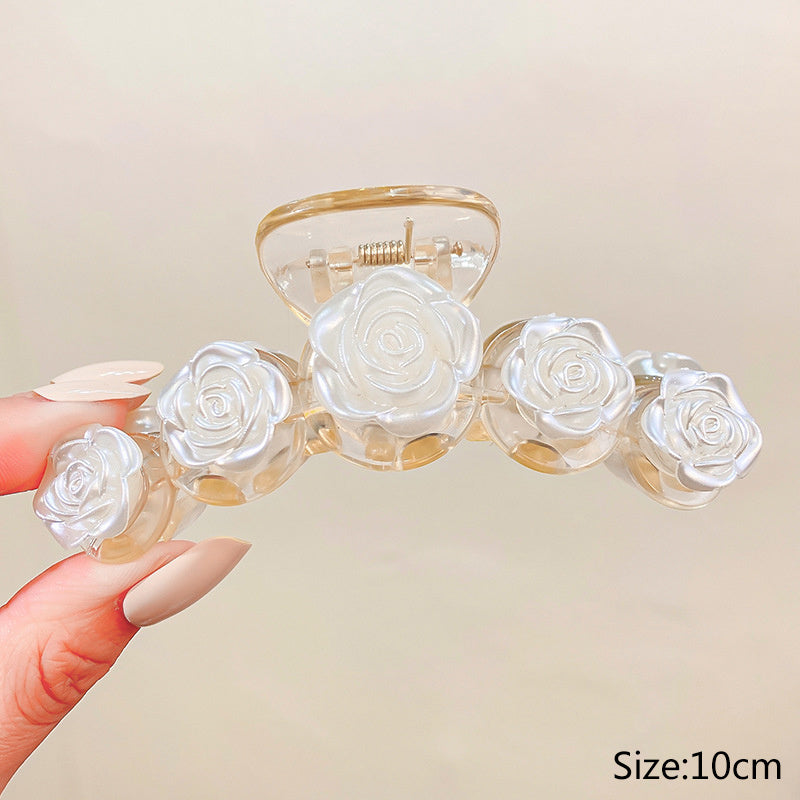 Women's Transparent Cute Pink Hair Clip