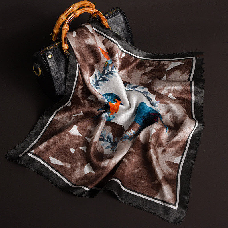 Delicate Pattern Silk Scarf