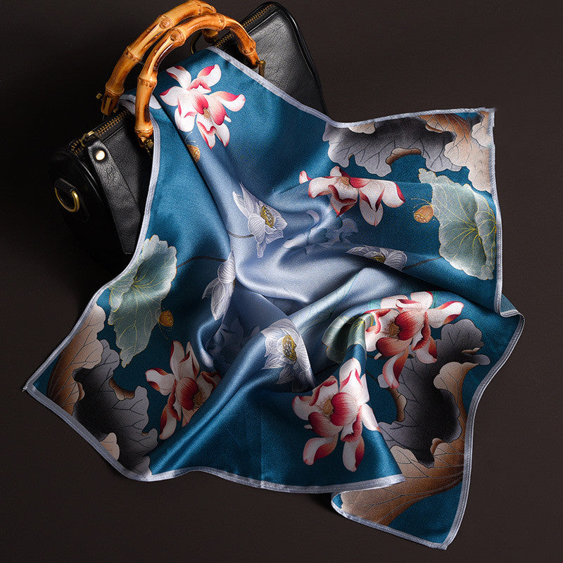 Delicate Pattern Silk Scarf