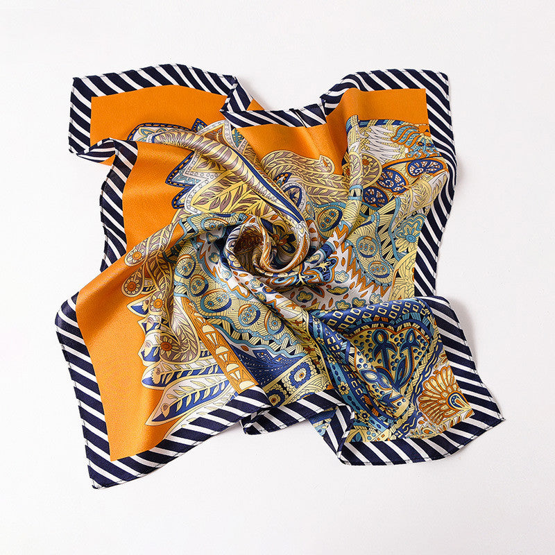 Delicate Pattern Silk Scarf