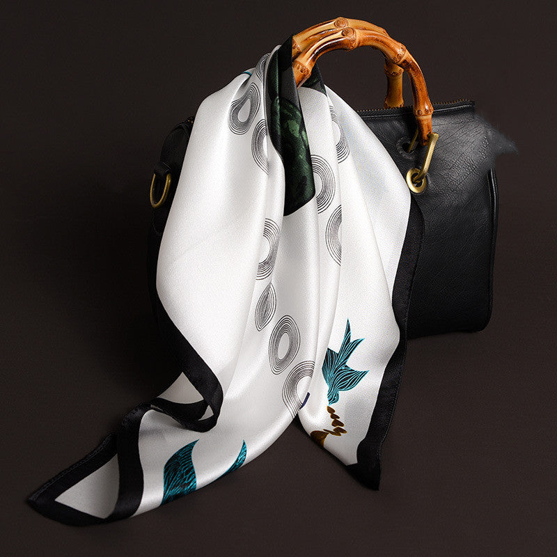 Delicate Pattern Silk Scarf