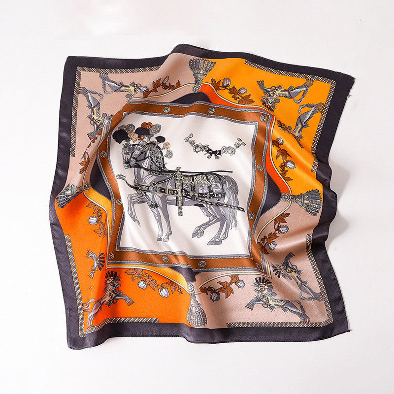 Delicate Pattern Silk Scarf