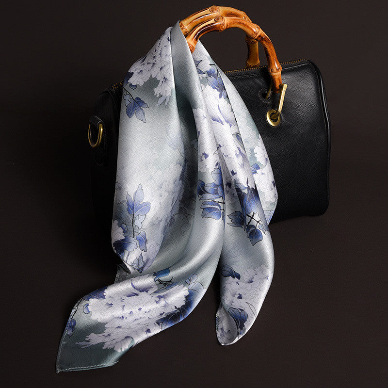 Delicate Pattern Silk Scarf