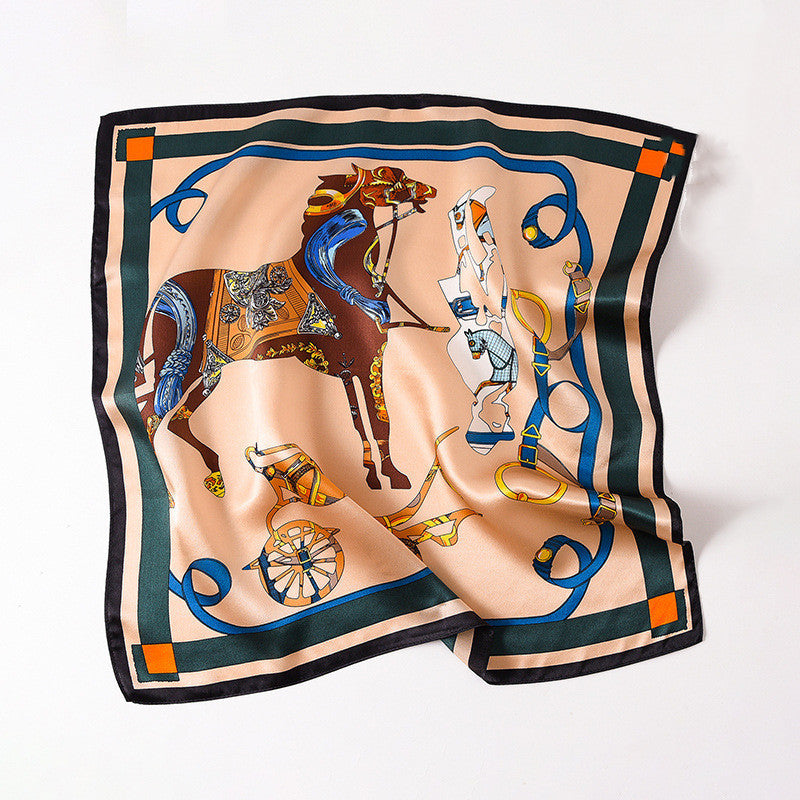 Delicate Pattern Silk Scarf