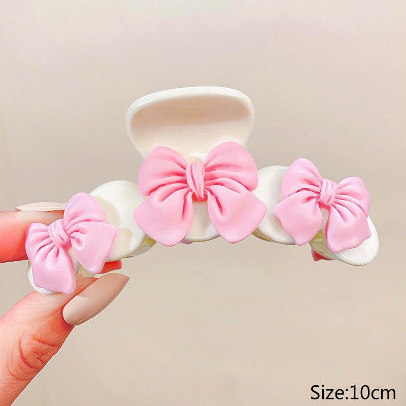 Women's Transparent Cute Pink Hair Clip