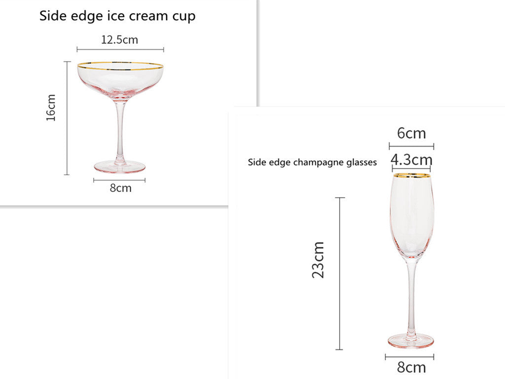 Crystal Glass Champagne Cup Set