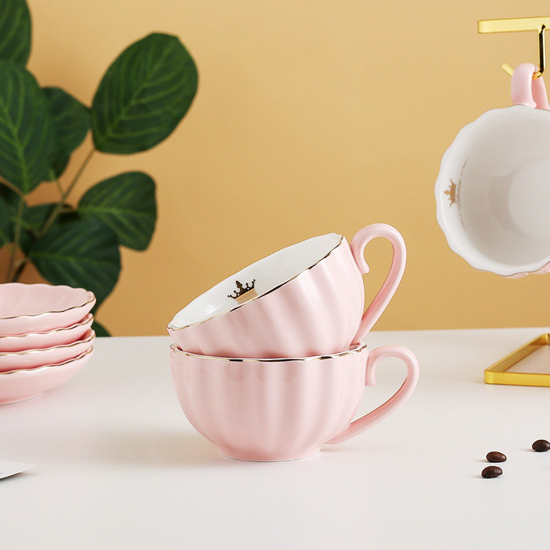 Elegant Ceramic Coffee Cup And Saucer