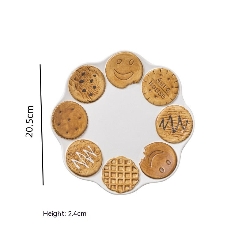 Creative Biscuits and Waffles Series Ceramic Tableware