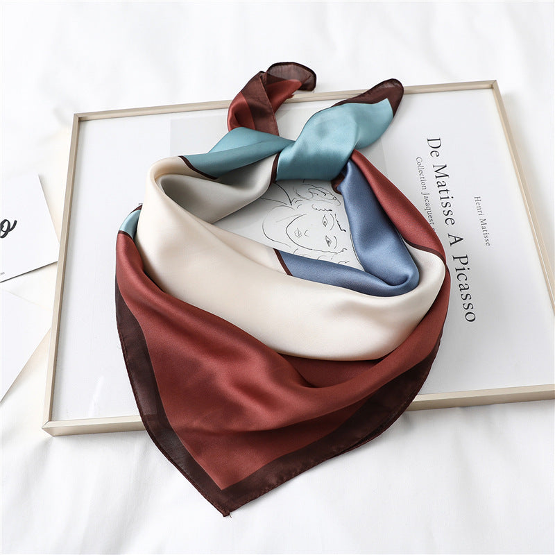 Small Elegant Artificial Silk scarf