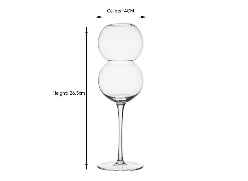 Bubble Glass Ball Wine Glass Goblet