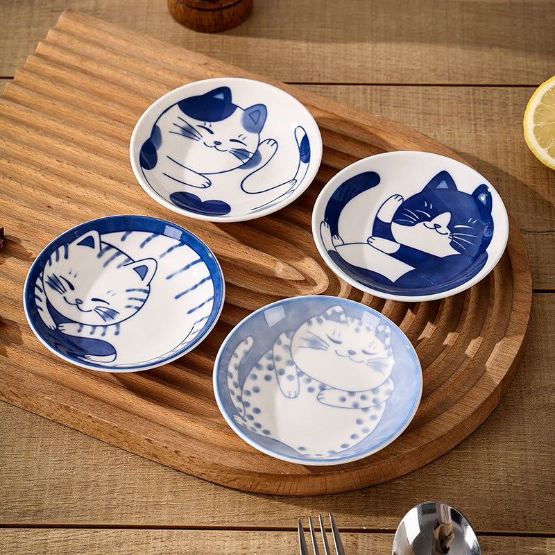 Cartoon Ceramic Cat Pattern Dish