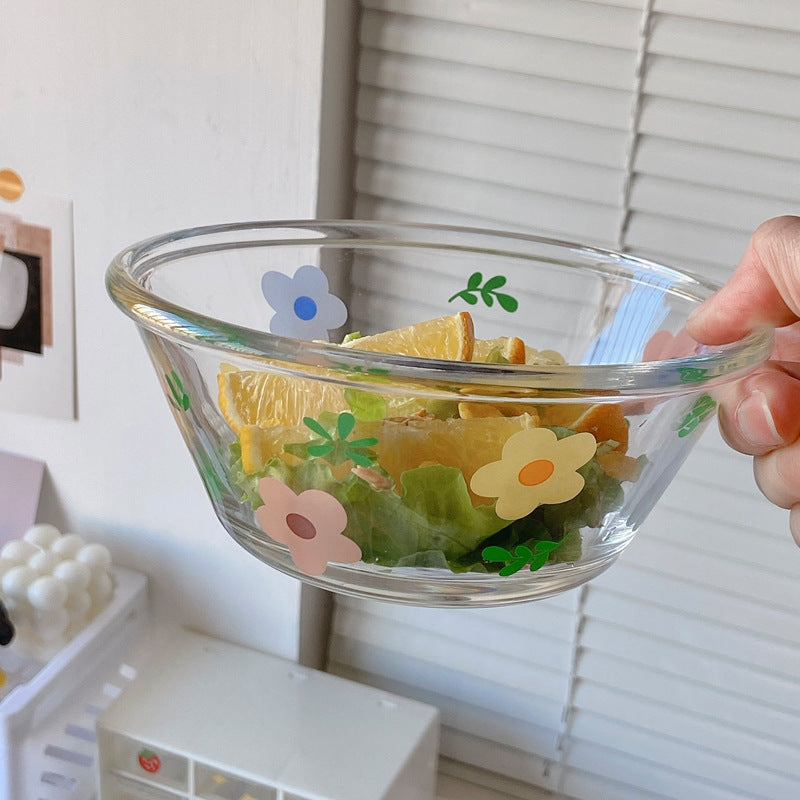 Japanese And Korean Fresh Glass Dishes Set