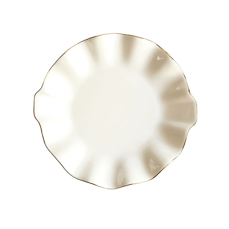 Bone China Gold Trim Plate