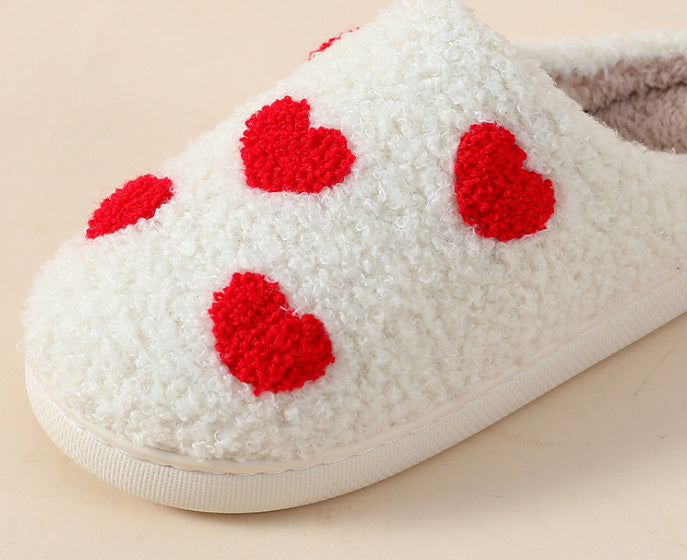 Plush Home Slippers Cartoon Love Style