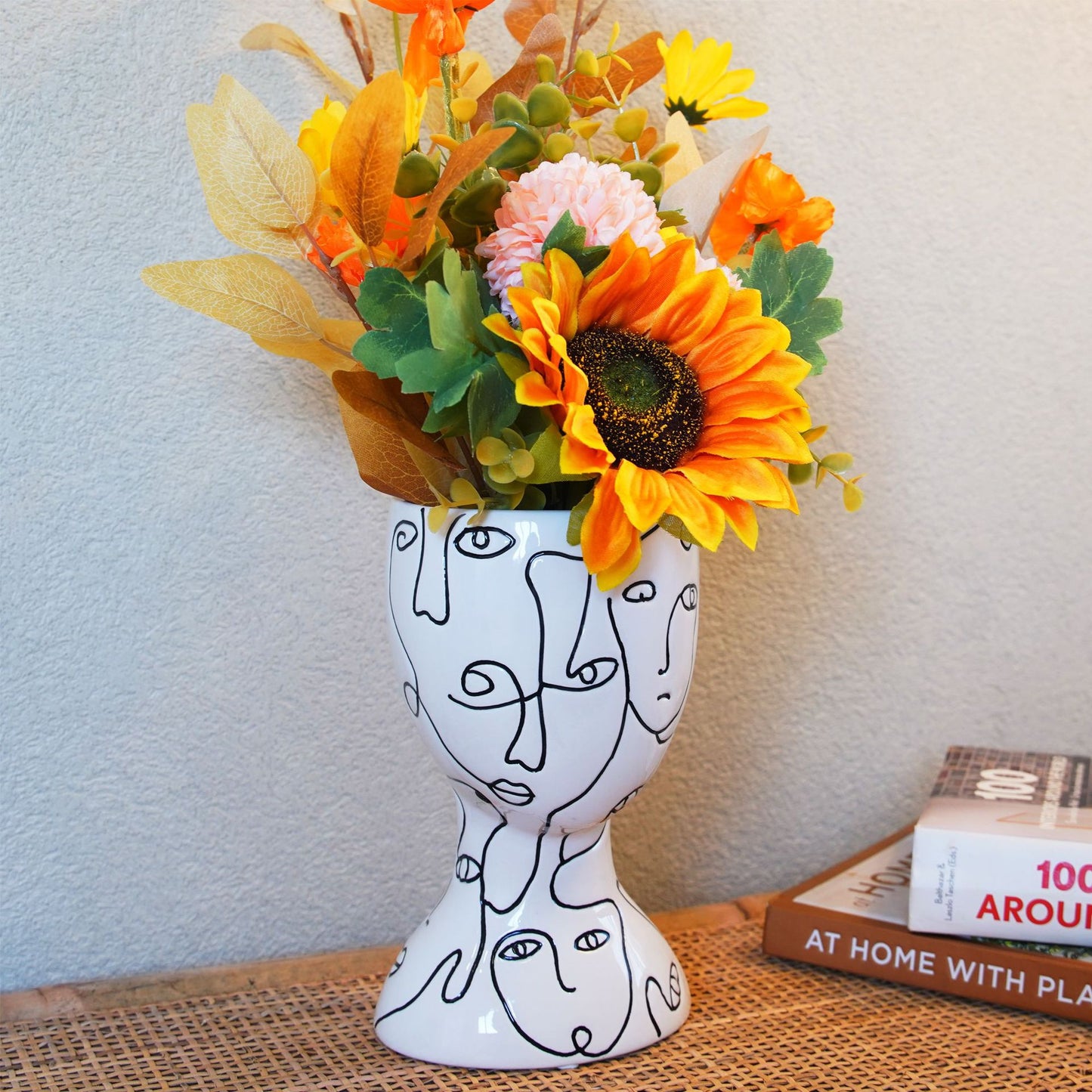 Face Ceramic Vase