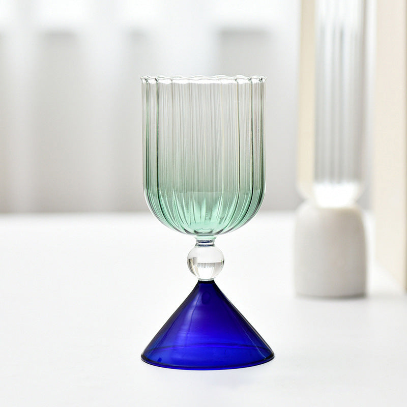 Water Ripple Glass Cocktail Glass