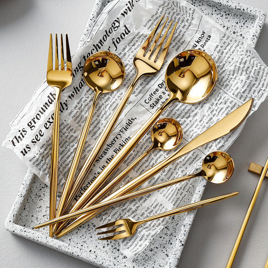 Gold-plated Stainless Steel Cutlery