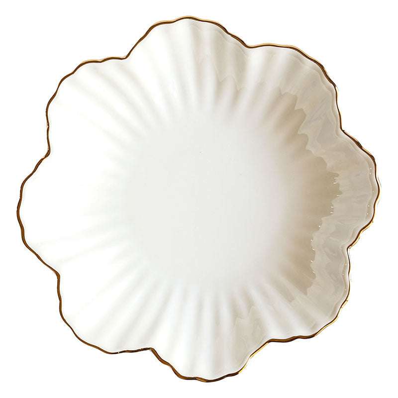 Bone China Gold Trim Plate