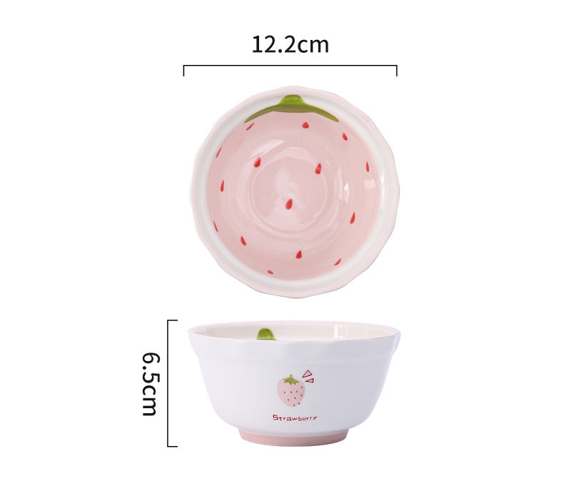 Cute Girly Strawberry Series Tableware