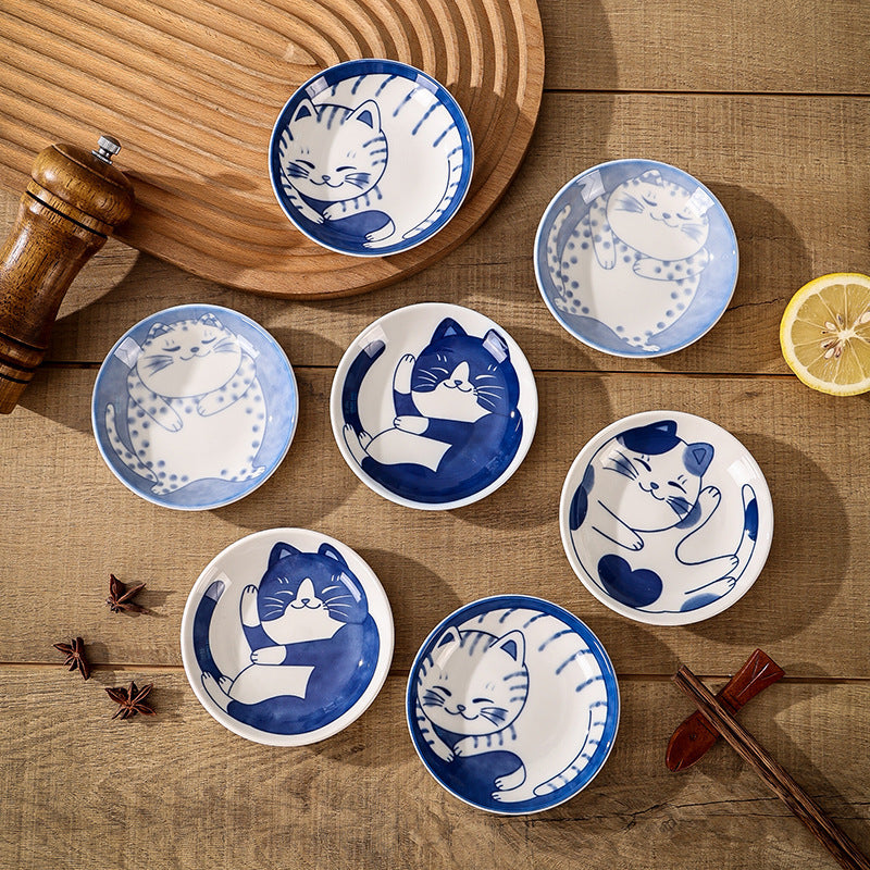 Cartoon Ceramic Cat Pattern Dish