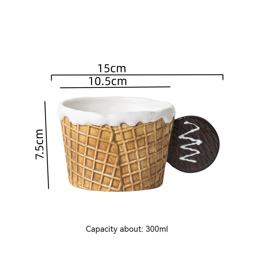 Creative Biscuits and Waffles Series Ceramic Tableware