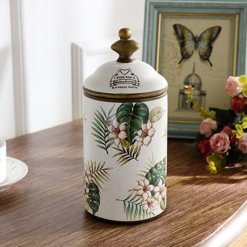 Ceramic Storage Jar With Lid