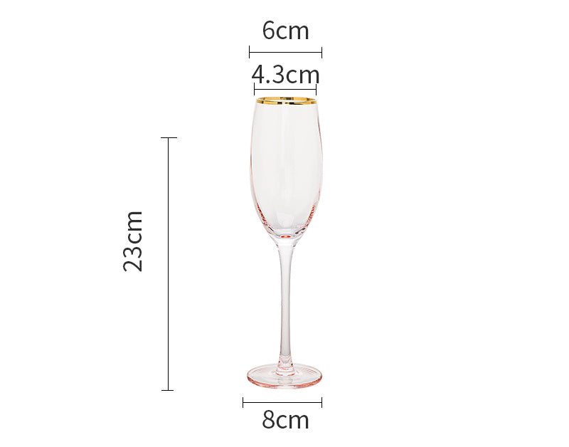 Crystal Glass Champagne Cup Set