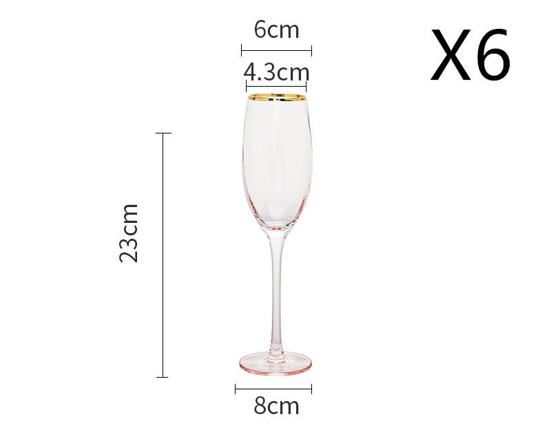 Crystal Glass Champagne Cup Set