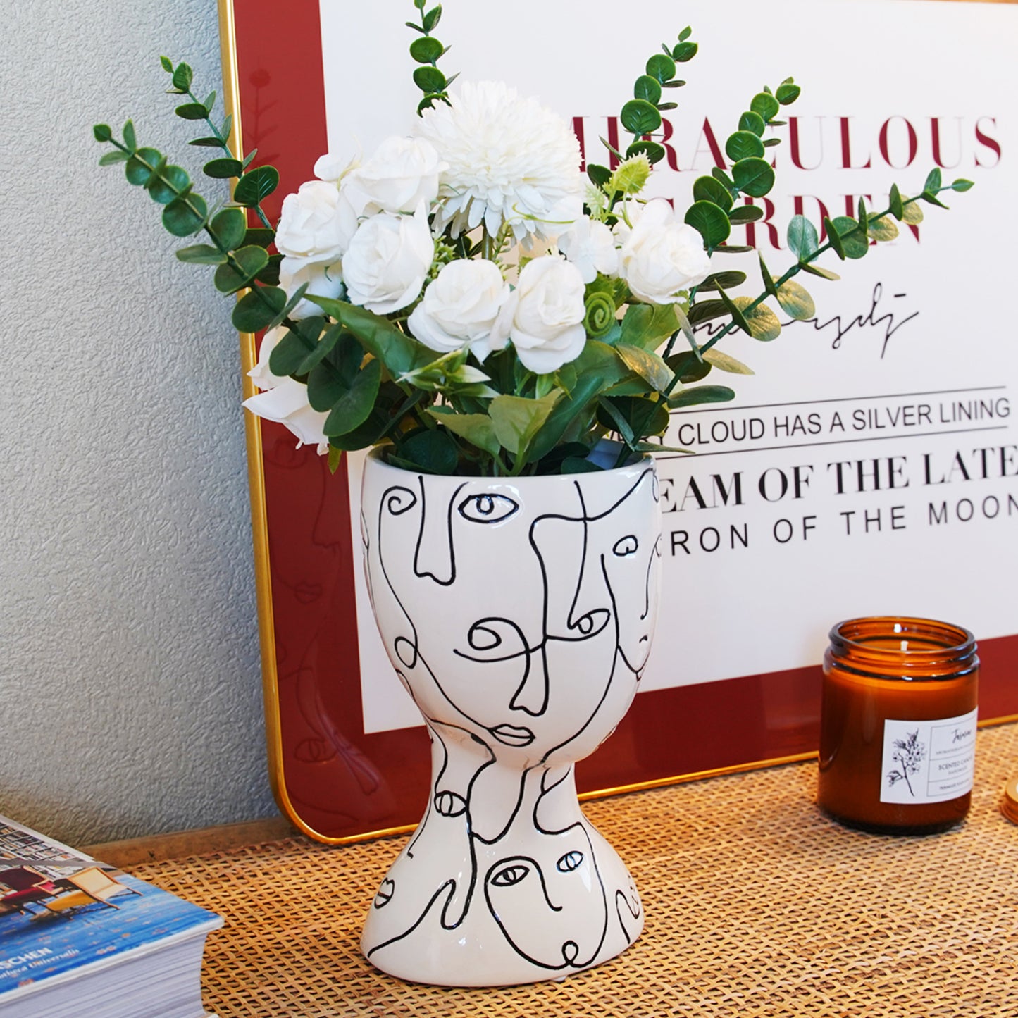 Face Ceramic Vase