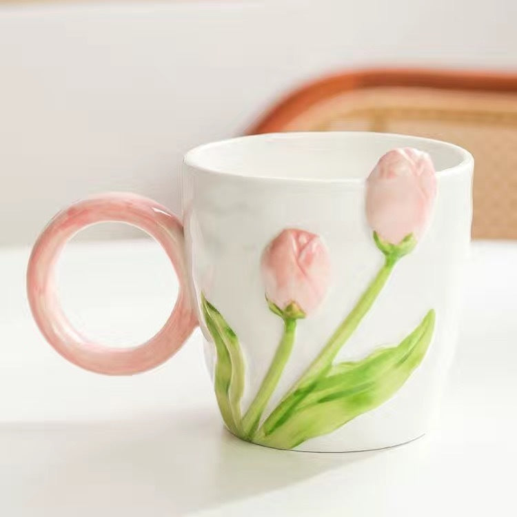 Lovely Tulip Large Capacity Cup