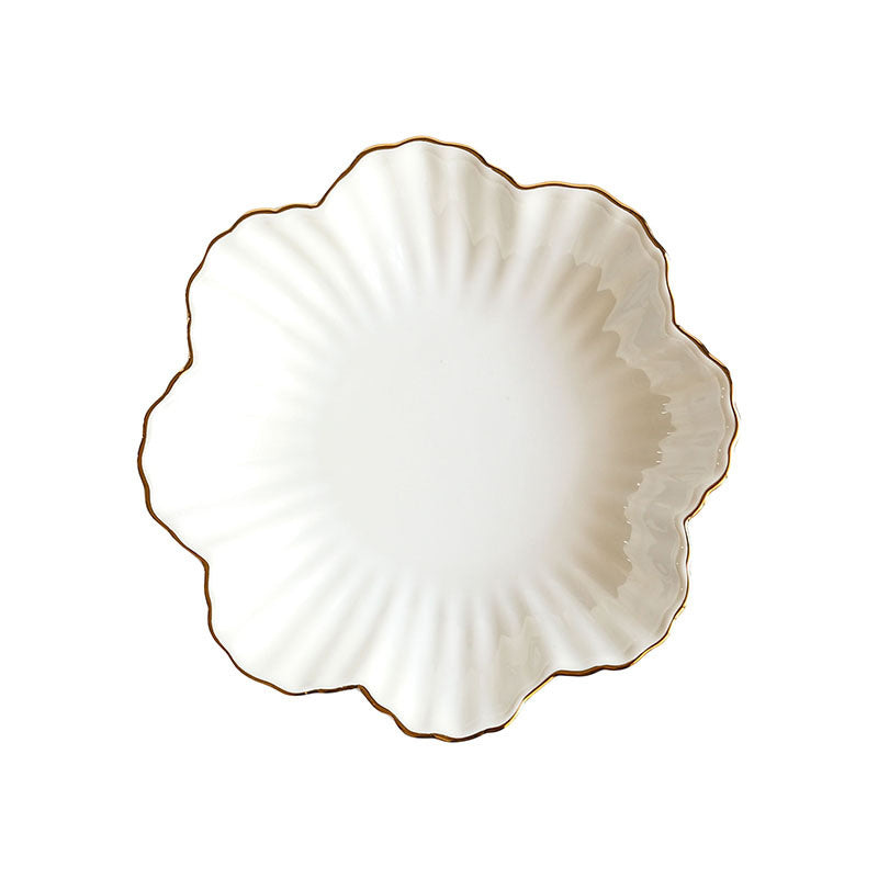 Bone China Gold Trim Plate