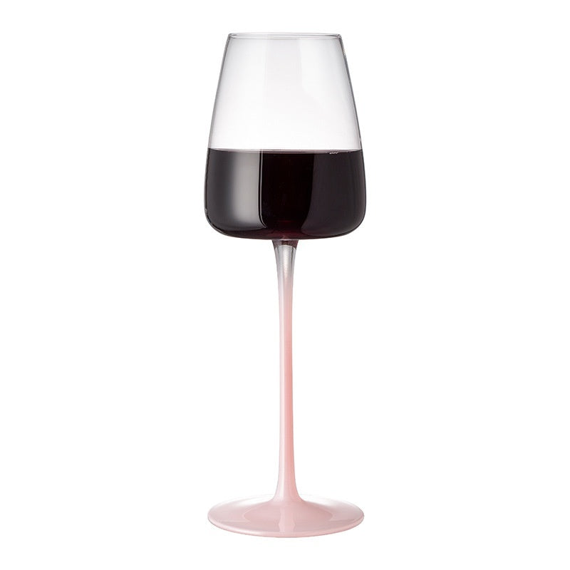 Pink Goblet Wine Glass