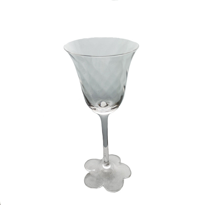 Glass Goblet Crystal Girl Flower