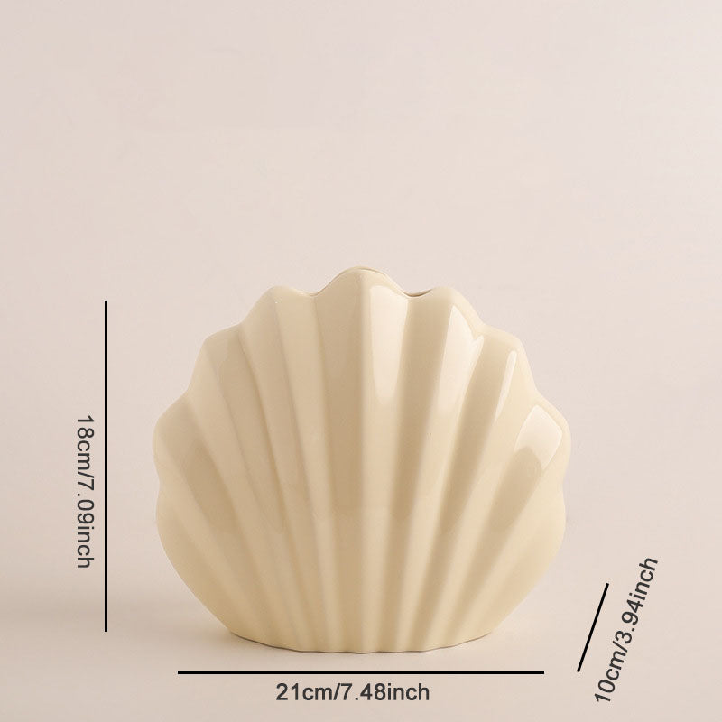 Shell Ceramic Vase