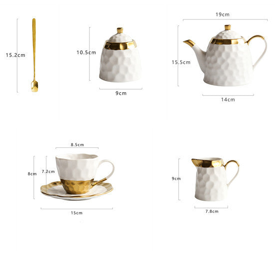 Ceramic Coffee Cup Set. Afternoon Tea Set