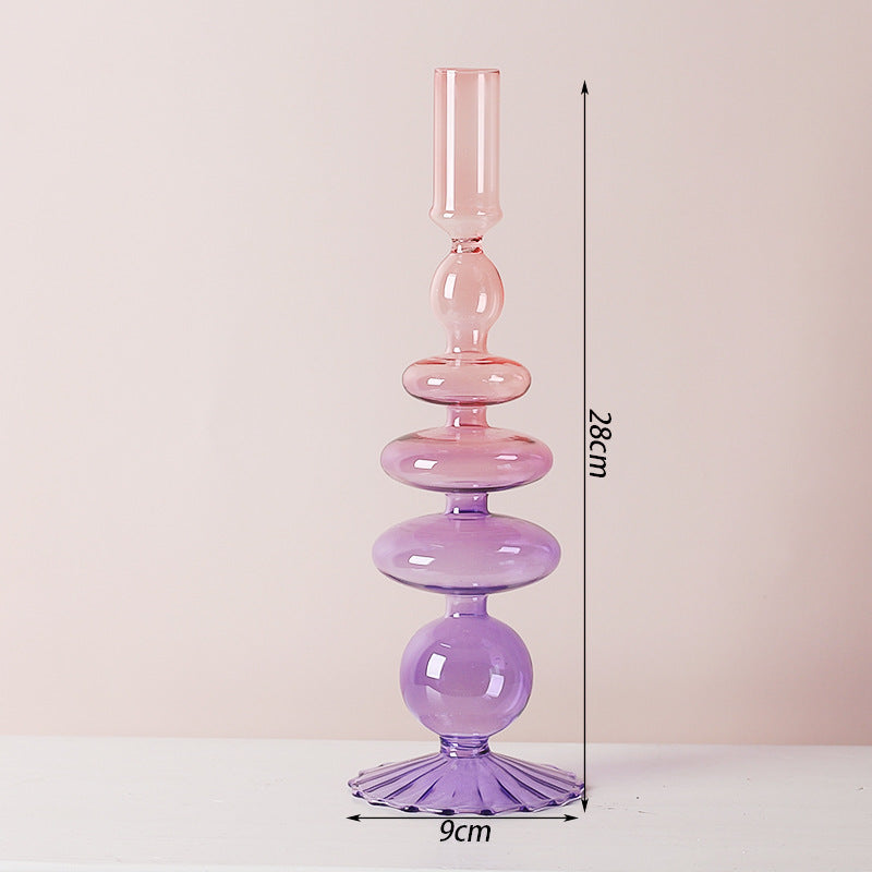 Glass Candle Holder