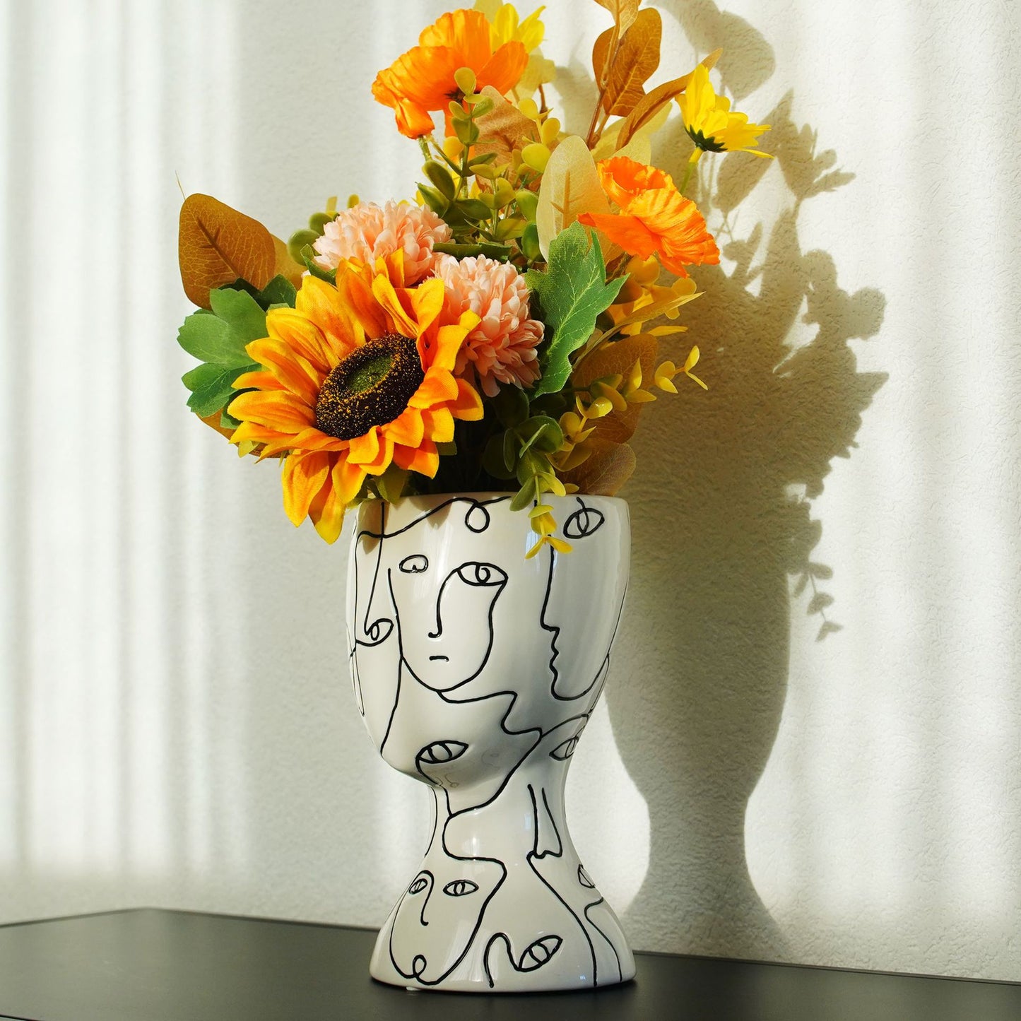 Face Ceramic Vase