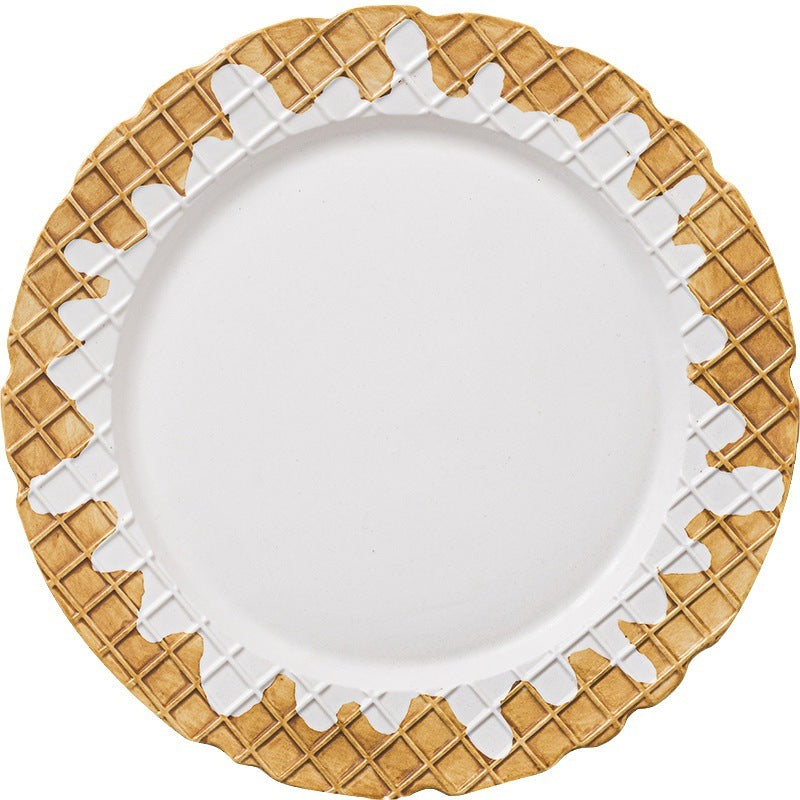 Creative Biscuits and Waffles Series Ceramic Tableware