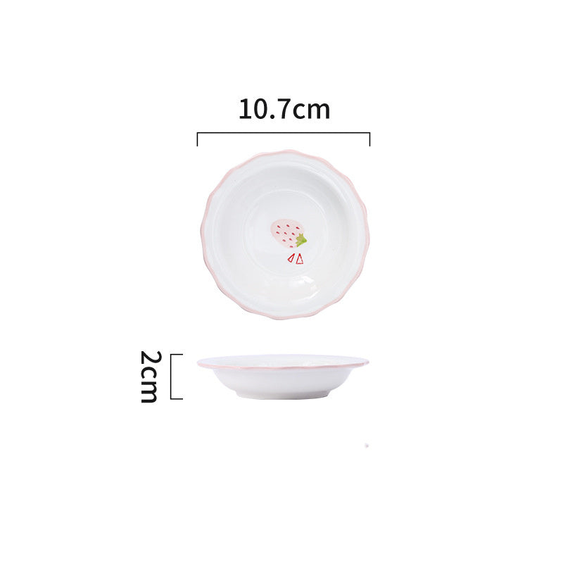 Cute Girly Strawberry Series Tableware