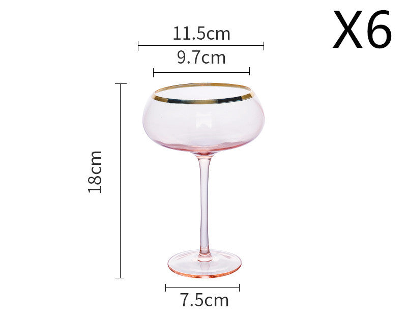 Crystal Glass Champagne Cup Set