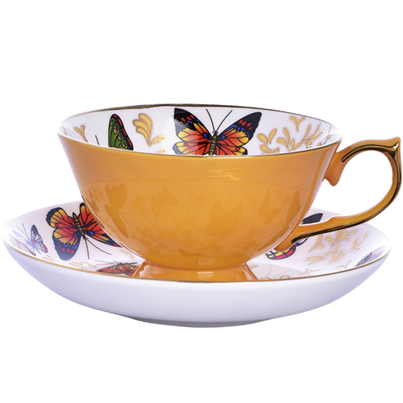 Light Luxury Ceramic Coffee Cup And Saucer