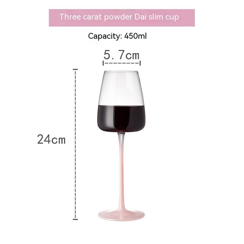 Pink Goblet Wine Glass